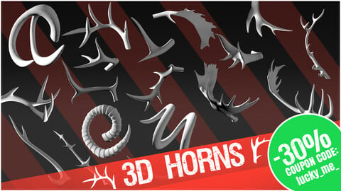 3D Pack: Horns
