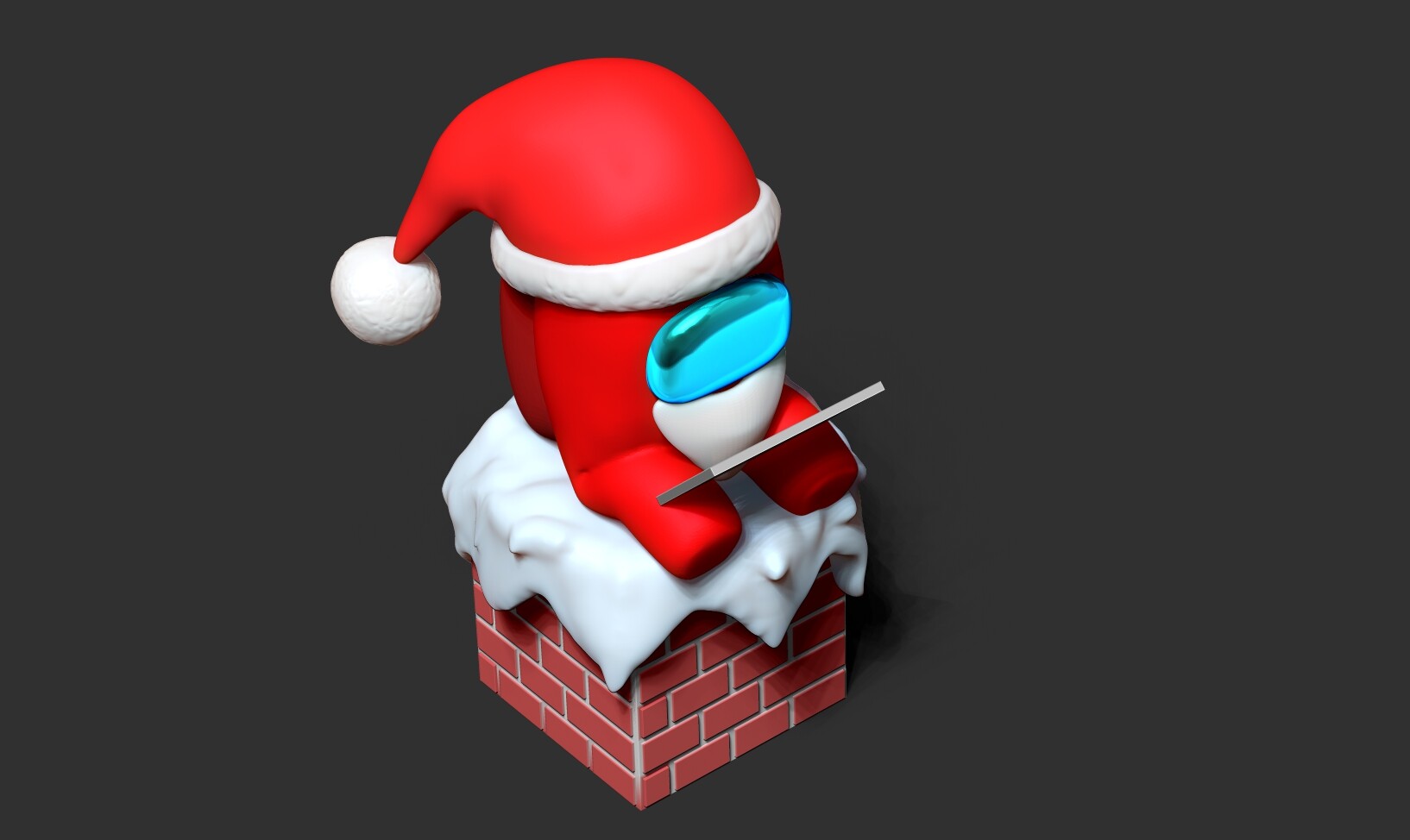 STL file Among Us Christmas 🎄・3D printing template to download・Cults