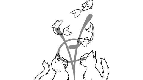 Cute Kittens_Lineart