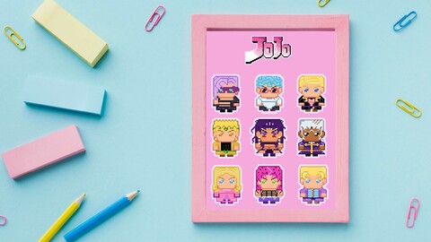 Printable Stickers JOJO model 2