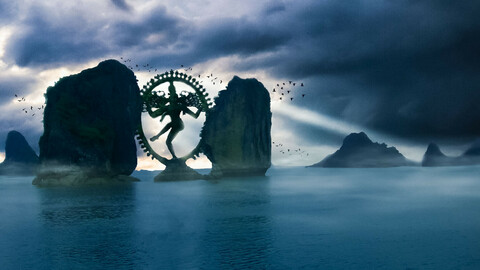 Nataraj matte painting