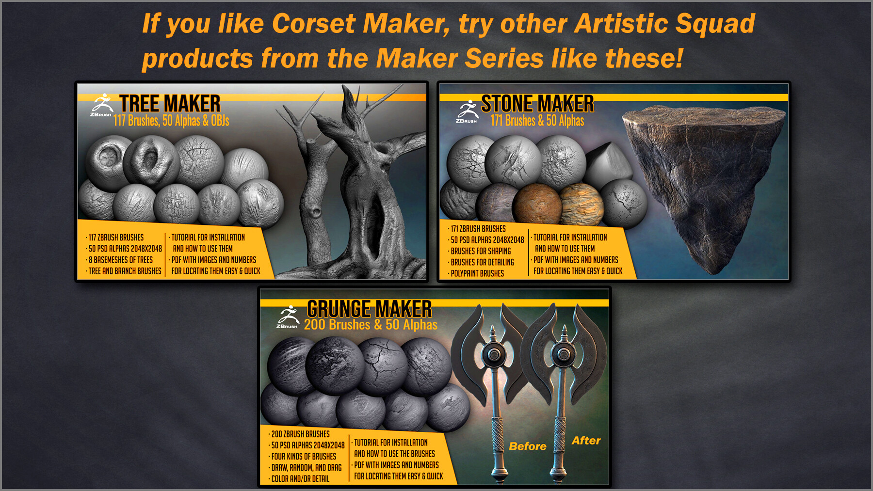 Build corsets with ZBrush with Corset Maker by Artistic Squad 