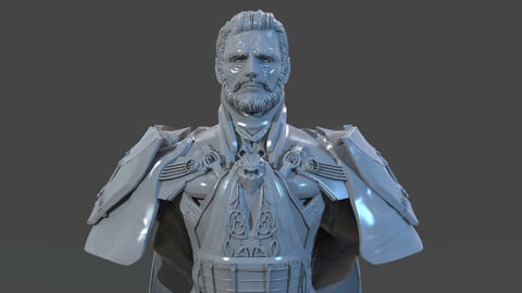 Emperor Valkorion Sculpture 3D Print Full