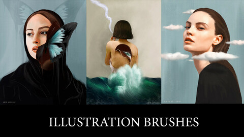 illustration brush set