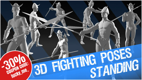 3D Fighting Poses "Standing"