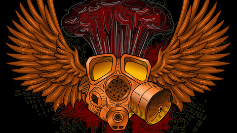 Vector Gas Mask Pandemic War