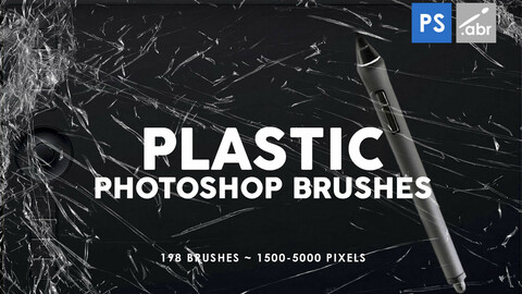 198 Plastic Photoshop Stamp Brushes