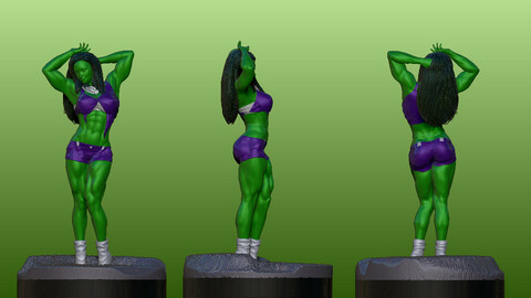 She Hulk V2 Art Concept in Zbrush 2021