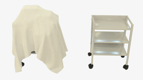 3D Equipment Trolley for Blender and Cinema4D