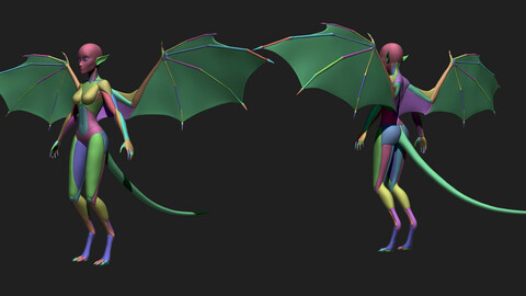 Succubus Body Block Out Basemesh