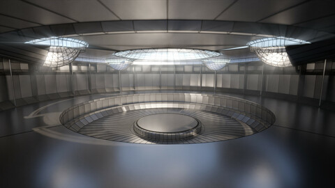 sci-fi showroom 3D model