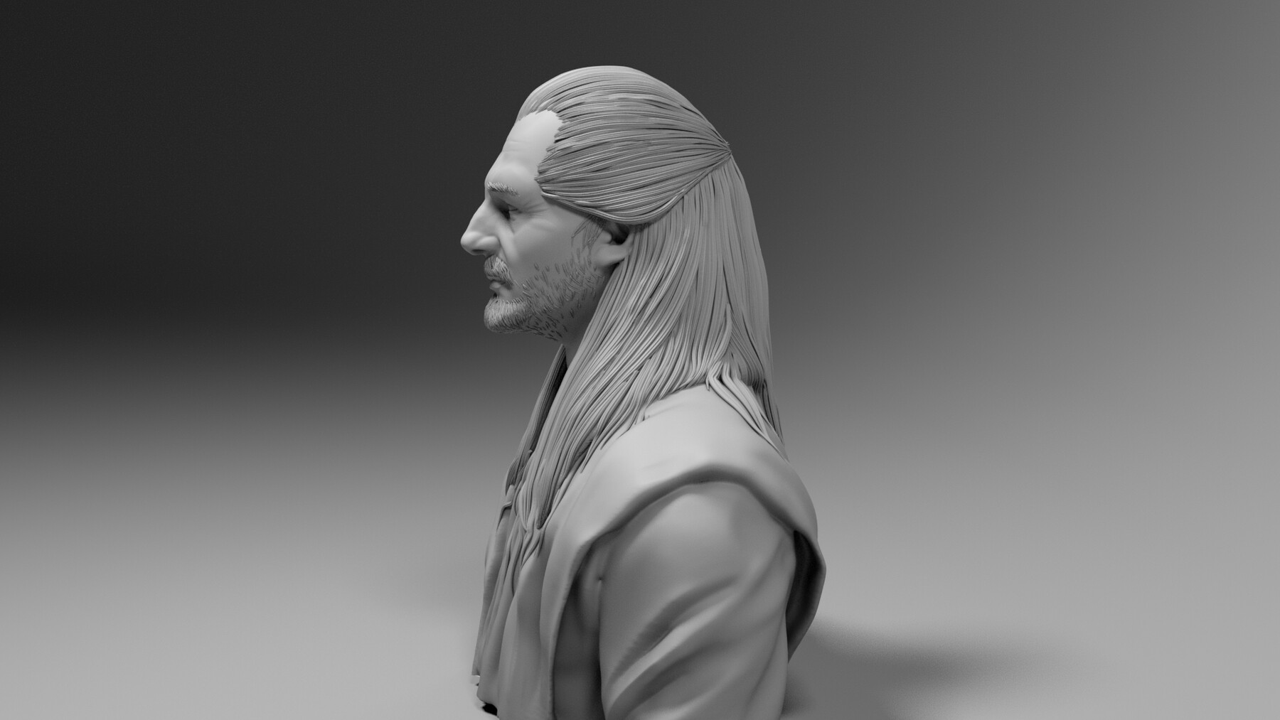 ArtStation - Liam Neeson - Qui Gon Jinn - Star Wars Episode I The phantom  menace