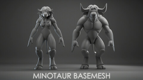 Minotaur basemesh ( male / female )