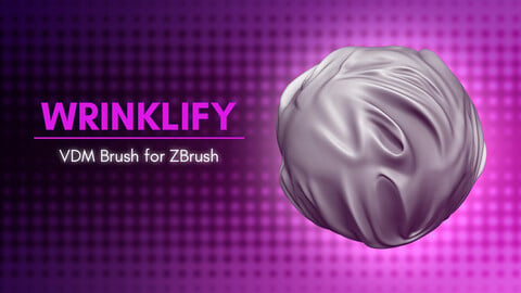 [VDM Brush] Fabric Wrinkles Cloth Brush for ZBrush 2021