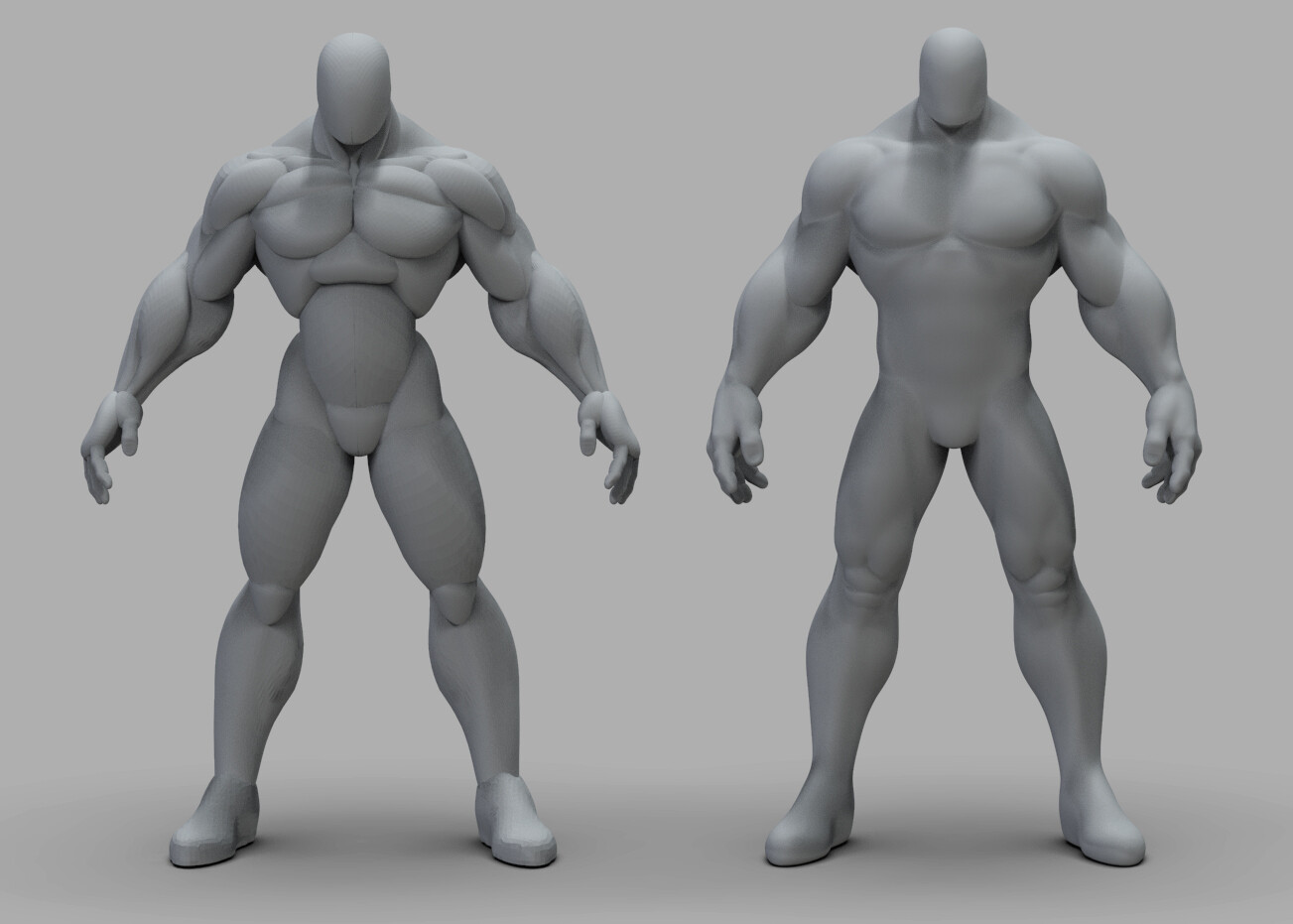 ArtStation - Strong Body Base Mesh | Resources