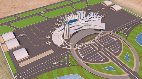 Air Port Project 01 - 3Ds Files - 2Ds Plans