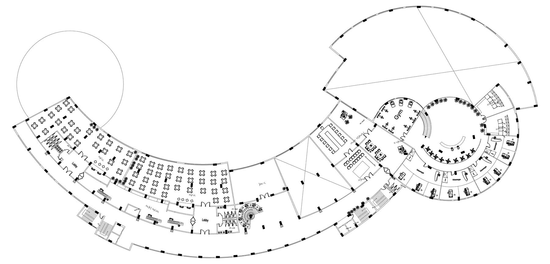 ArtStation - Organic Curve Hotel - 3Ds Files - 2Ds Plans | Resources