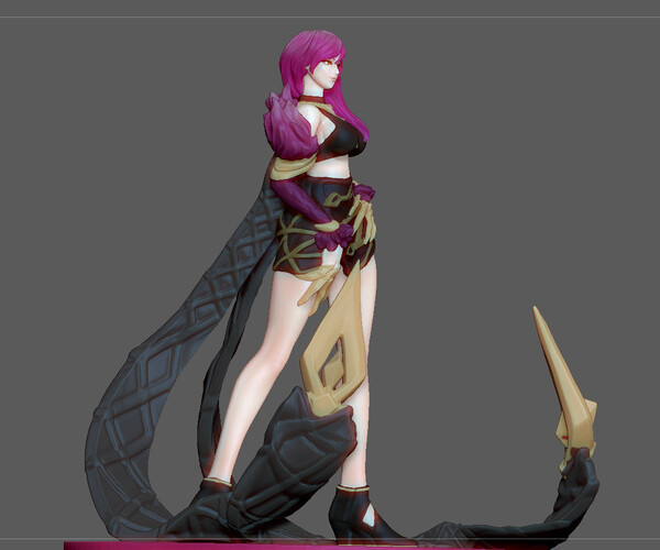 kda evelynn statue