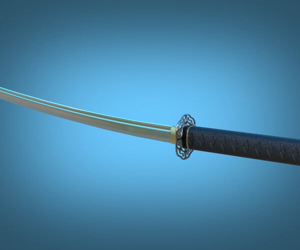 ArtStation - Katana Samurai Sword Japanese Melee Weapon Low-poly Game ...