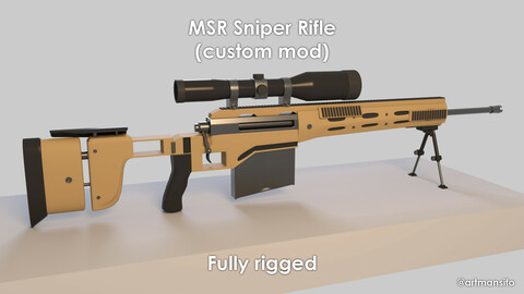 MSR Sniper Rifle full rig