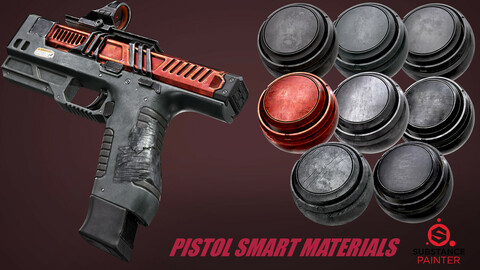 Pistol Smart Materials Substance Painter