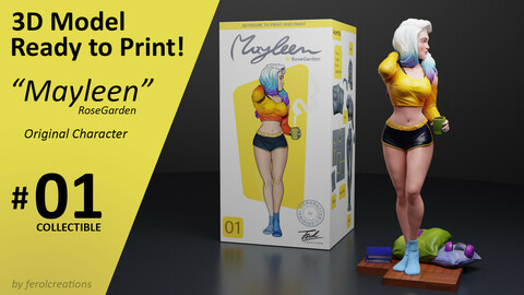 Mayleen 3D Model Print Collectible