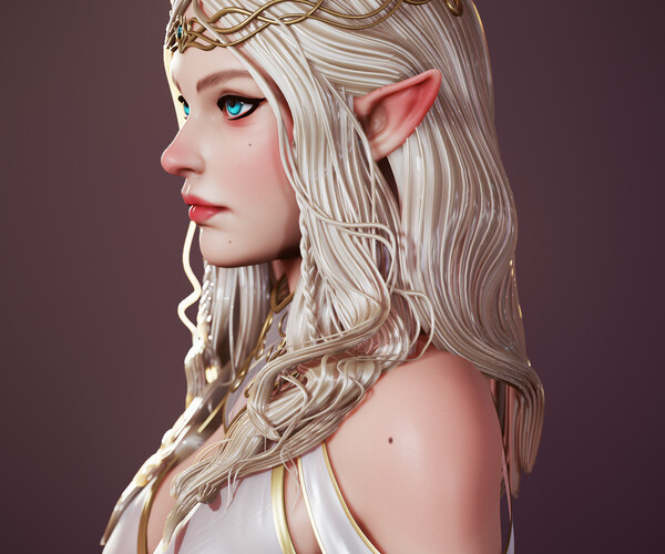 ArtStation - ELVEN QUEEN | Resources