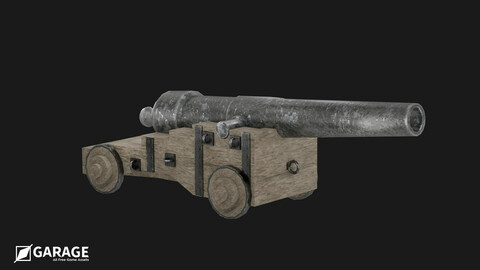 Cannon 3d model