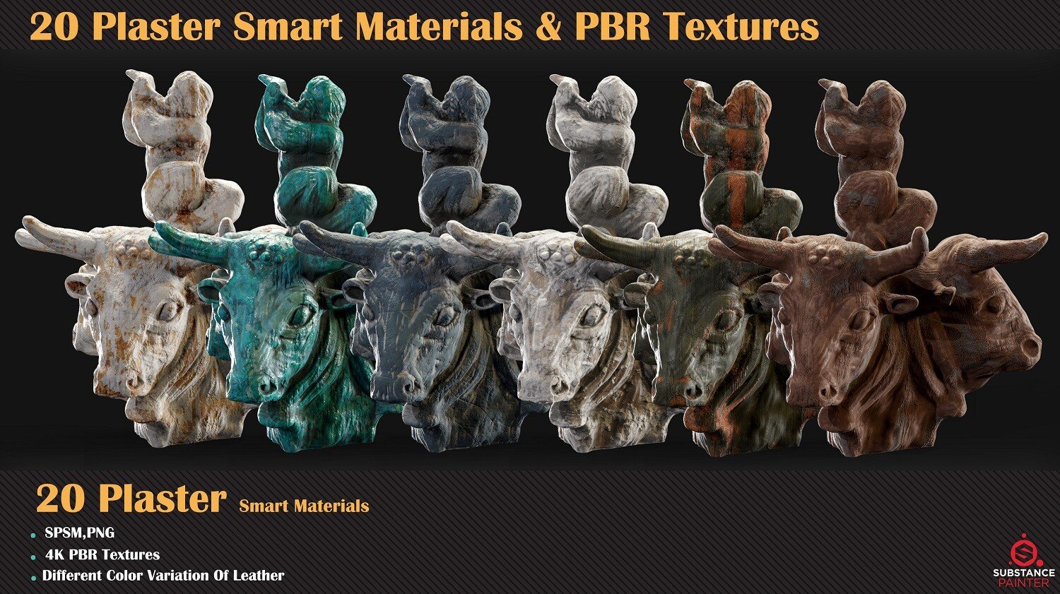 Milad Kambari - 20 Leather Smart Materials + PBR Textures - VOL 04