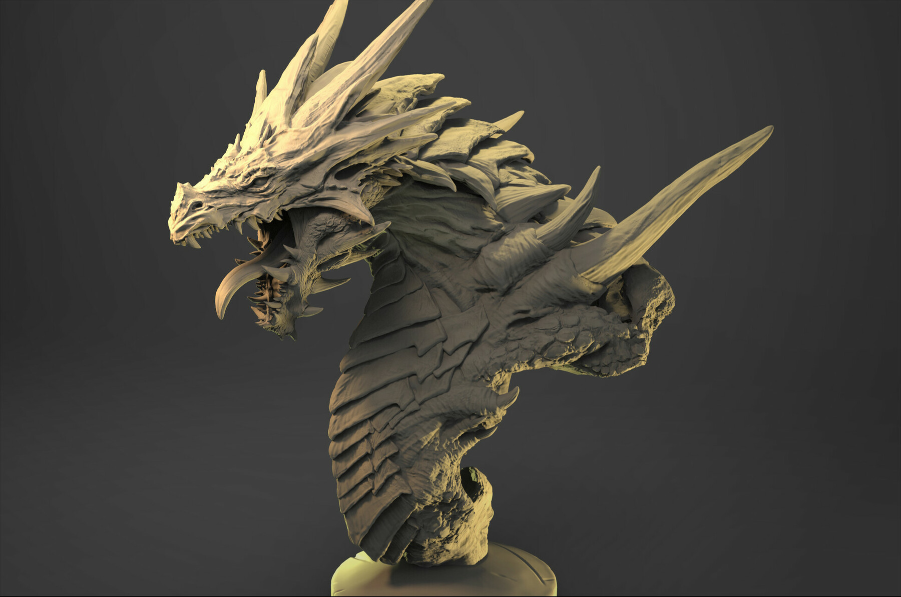 ArtStation - Dragon Bust Print | Resources