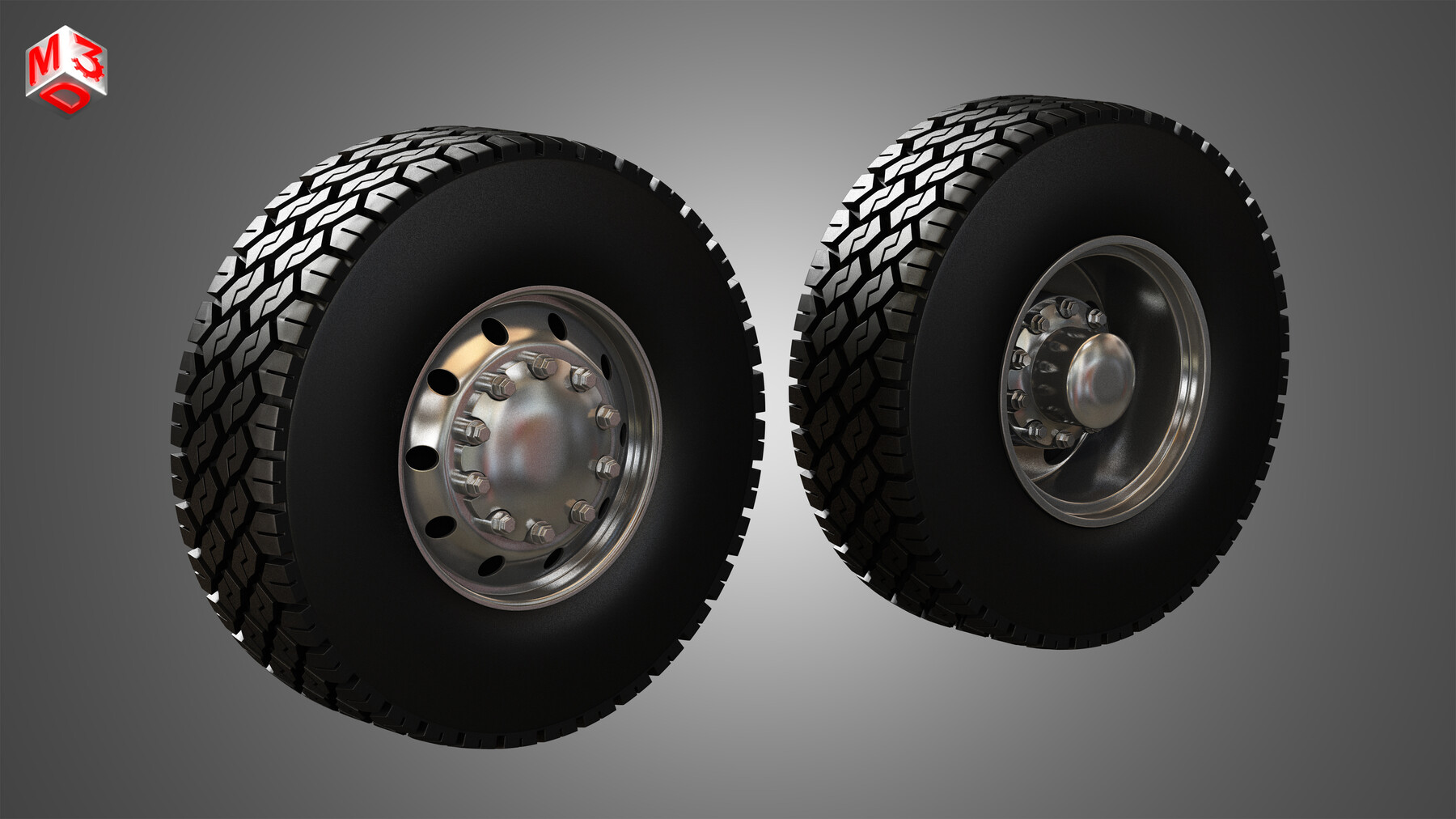 Illustrer Sydøst italiensk ArtStation - Dump Truck Tires and Wheels 3D model | Resources