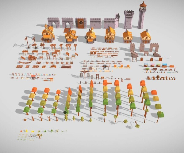 ArtStation - Low Poly Mega Assets Pack | Game Assets