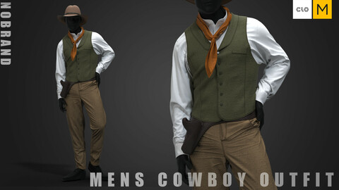 Mens - Cowboy Outfit