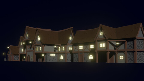 ArtStation - Medieval Low Poly Houses | Resources