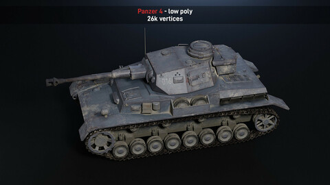 Panzer 4 lowpoly