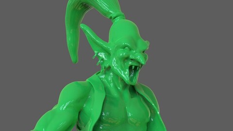 Djinn Genie Sculpture 3D Print + Timelapse