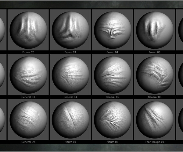 ArtStation - Old Skin Maker: VDM Brushes, Alphas and More | Brushes