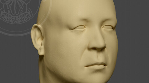 Asia male face model (Degang Guo)