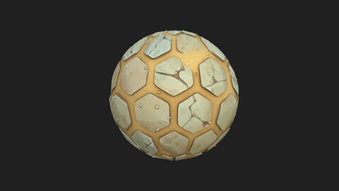 Hexagon Pavement Stylized