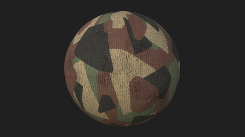 Camo Rounded Triangles Pattern