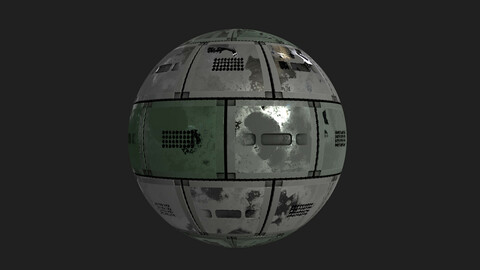 SciFi Metal Panels Dirty