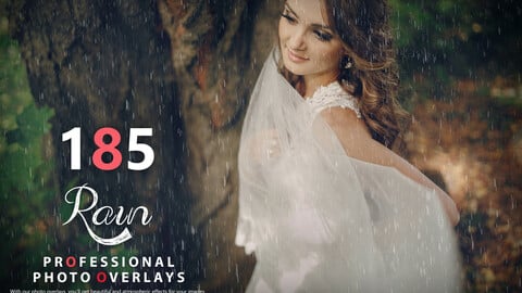 185 Rain Photo Overlays