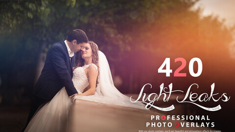 420 Light Leaks Photo Overlays