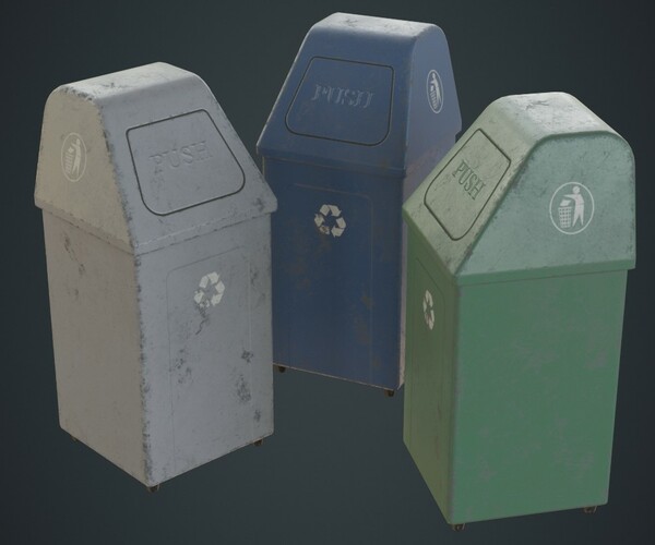 ArtStation Dustbin 5B Game Assets