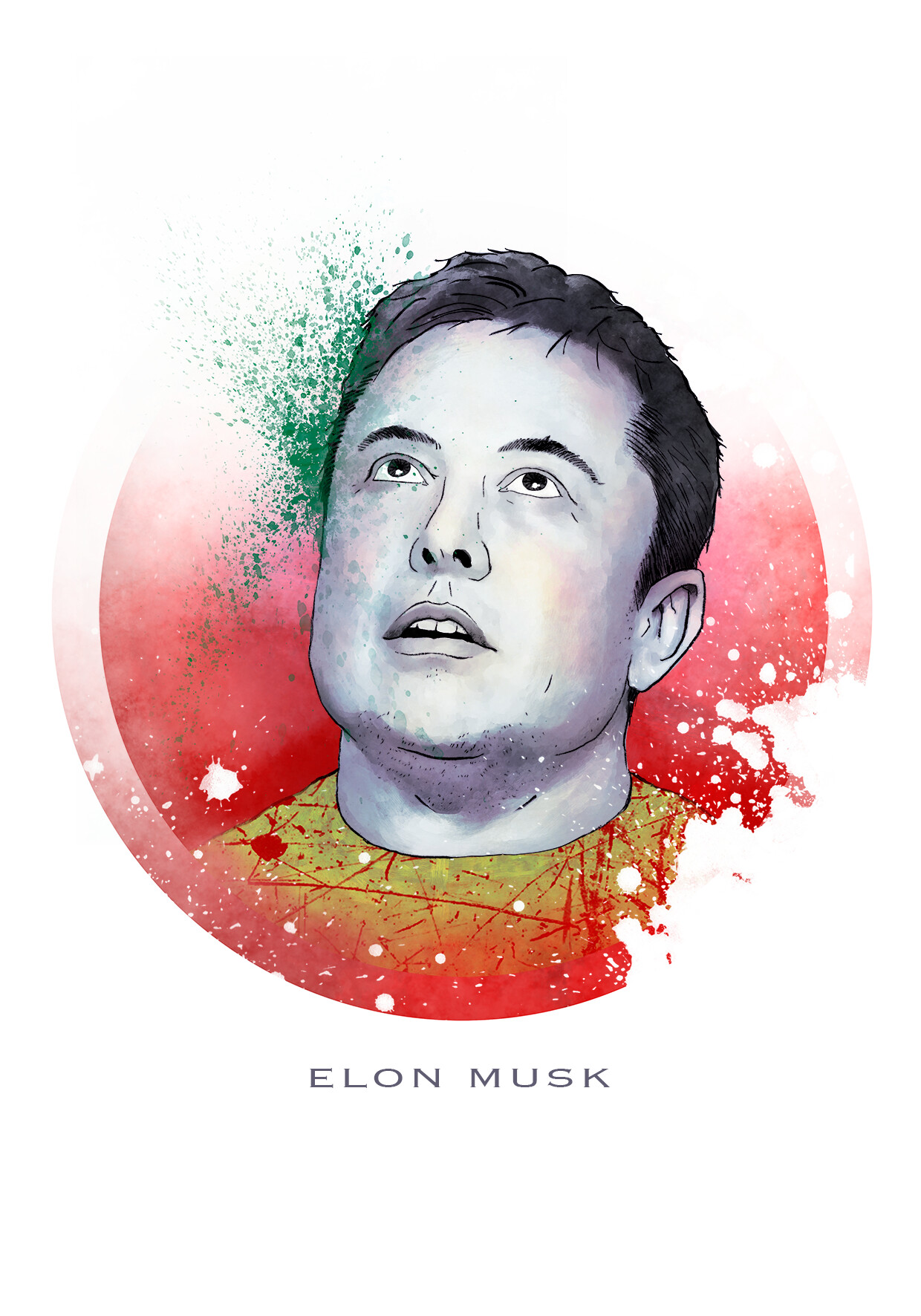 ArtStation - Elon Musk portrait. Ready for buy! | Artworks
