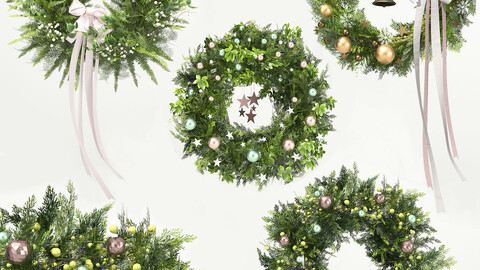 Christmas Decoration 02-Green Wreath