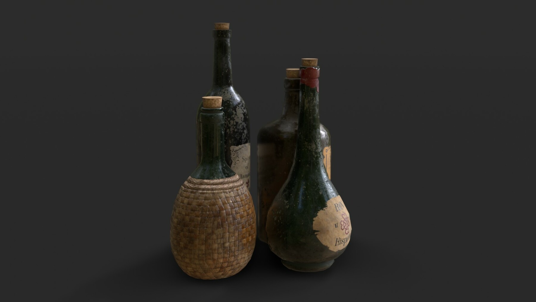 ArtStation - Decorative Bottles Pack (Blender)