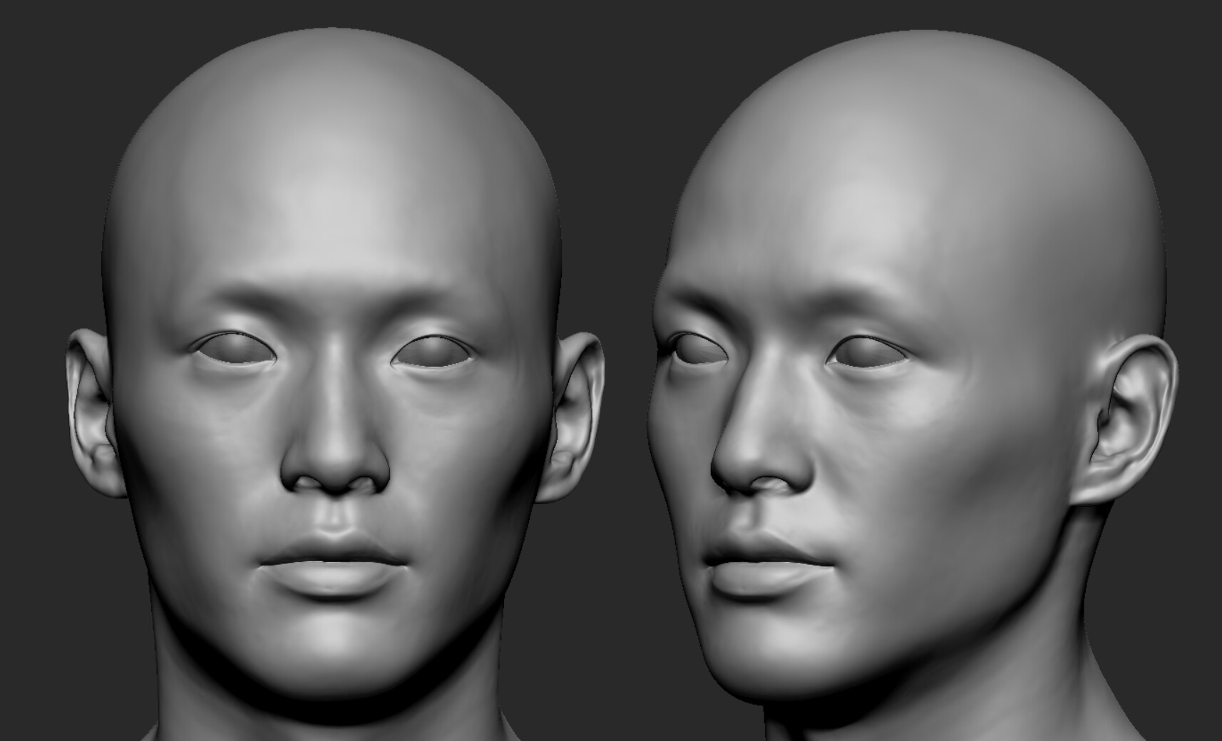 ArtStation Asian Male Head Game Assets