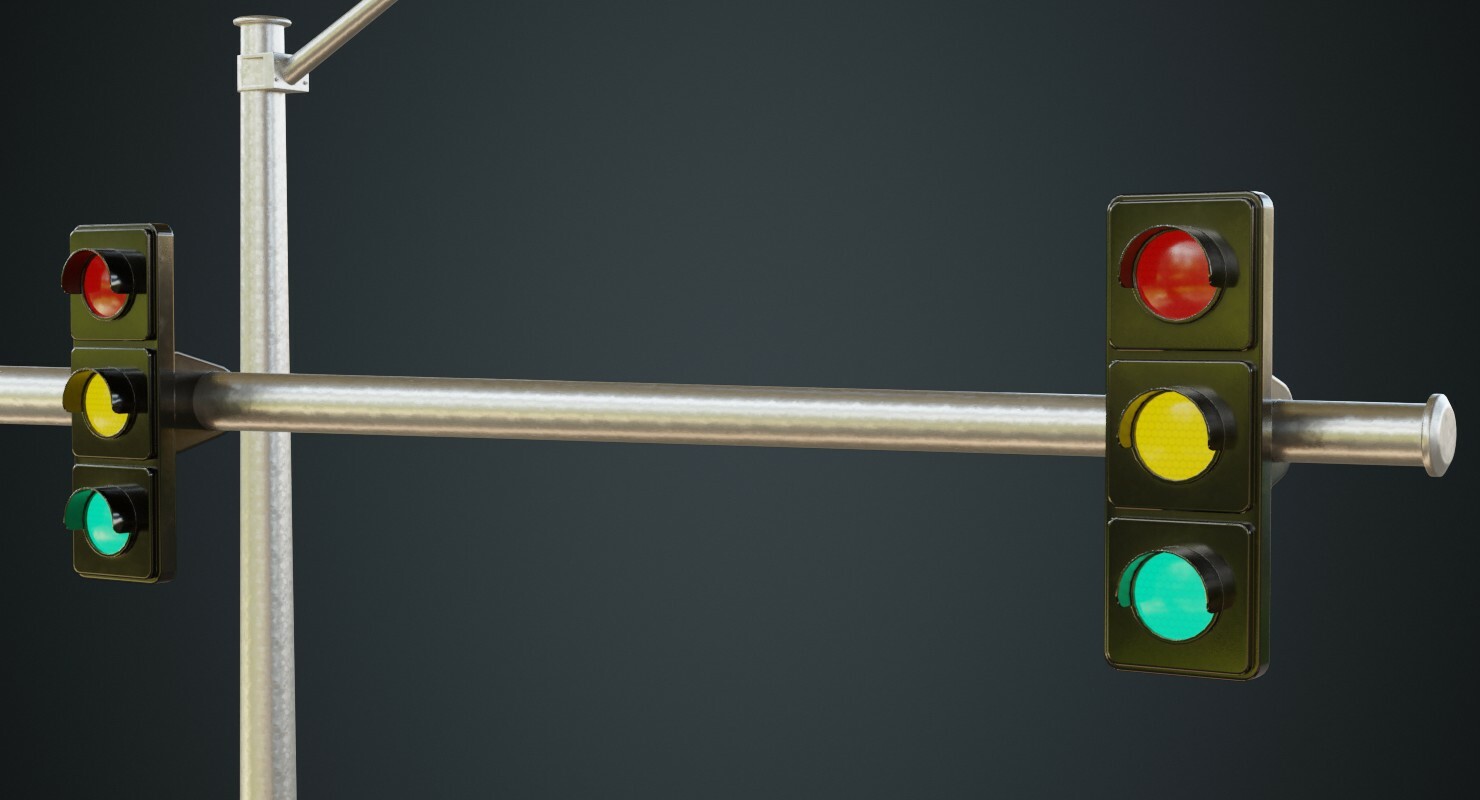 ArtStation - Stop Light 1B | Game Assets