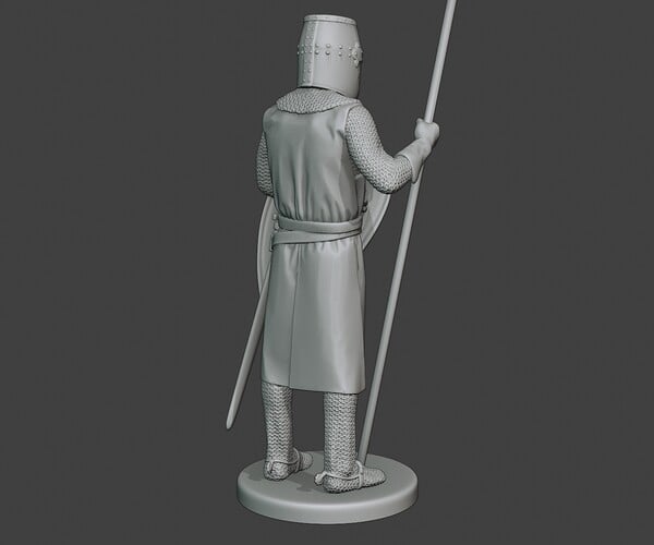 ArtStation - Knight Templar Stand Spear T1 | Resources